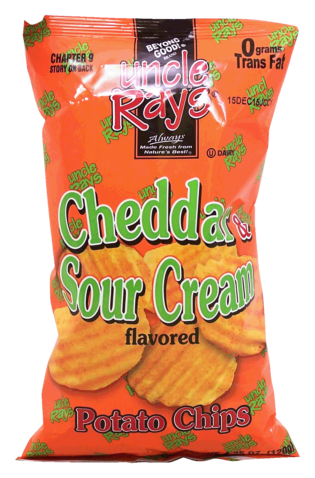 Uncle Ray's  cheddar sour cream flavored potato chips Full-Size Picture